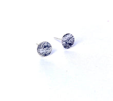 Load image into Gallery viewer, Hammered Silver Studs
