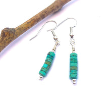 Load image into Gallery viewer, Kingman Turquoise Earrings
