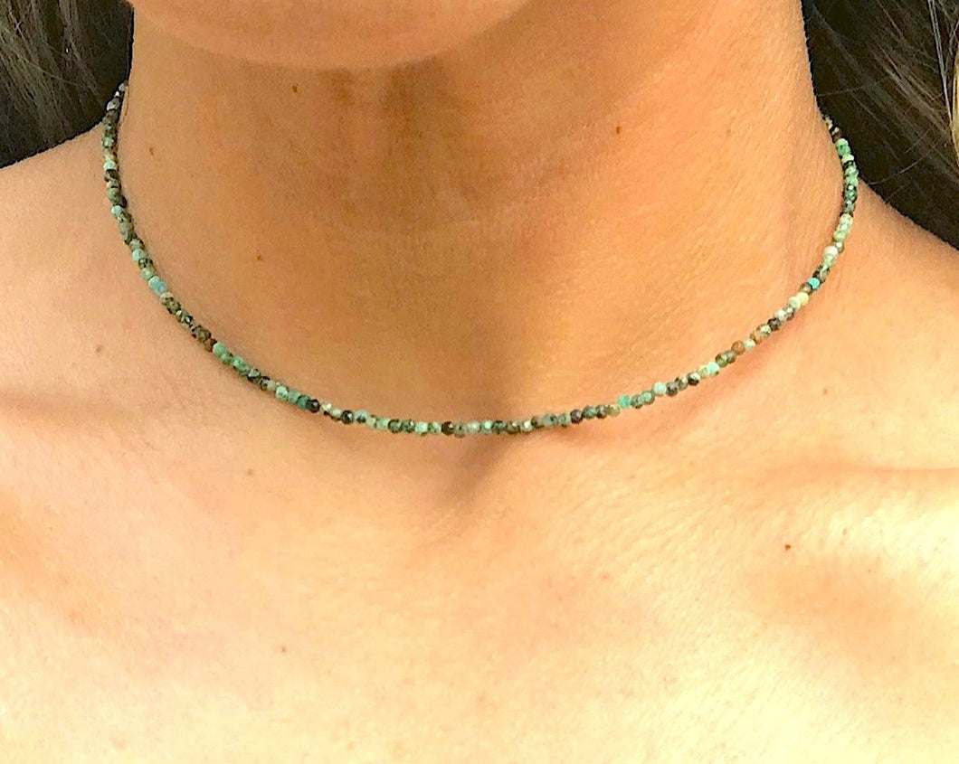 African Turquoise Choker