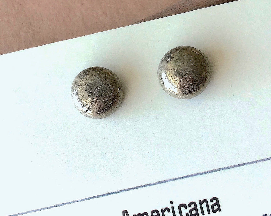 Pyrite Stud Earrings