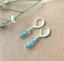 Load image into Gallery viewer, Small Dangle Earrings with Agate
