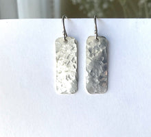 Load image into Gallery viewer, Hammered Sterling Silver Earrings
