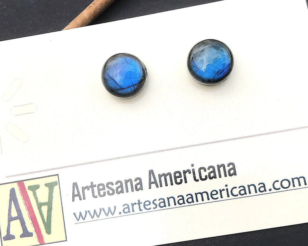 Labradorite Studs