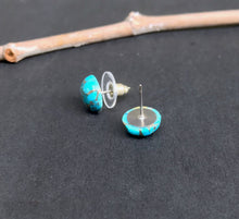 Load image into Gallery viewer, Turquoise Studs with Copper Matrix
