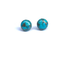 Load image into Gallery viewer, Turquoise Studs with Copper Matrix
