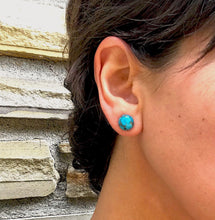 Load image into Gallery viewer, Turquoise Studs with Copper Matrix
