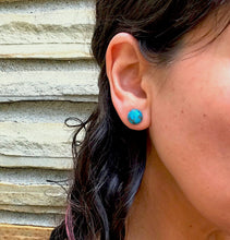 Load image into Gallery viewer, Turquoise Studs with Copper Matrix
