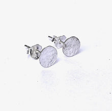 Load image into Gallery viewer, Hammered Silver Studs
