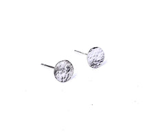 Load image into Gallery viewer, Hammered Silver Studs
