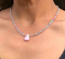 Load image into Gallery viewer, Aquamarine with Pink Opal Stone
