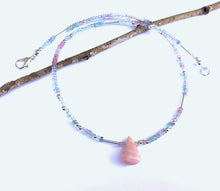 Load image into Gallery viewer, Aquamarine with Pink Opal Stone
