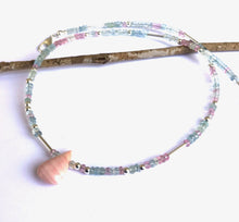 Load image into Gallery viewer, Aquamarine with Pink Opal Stone
