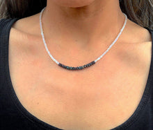 Load image into Gallery viewer, Black and White Opal Necklace
