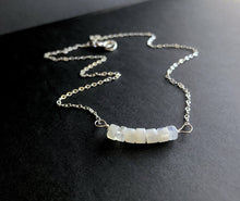 Load image into Gallery viewer, Moonstone Necklace on Sterling Silver
