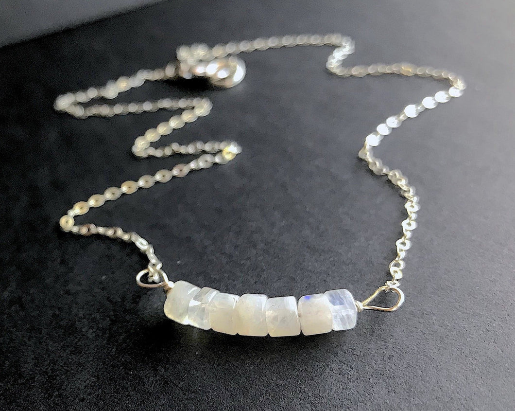 Moonstone Necklace on Sterling Silver