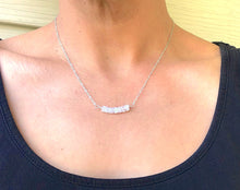 Load image into Gallery viewer, Moonstone Necklace on Sterling Silver
