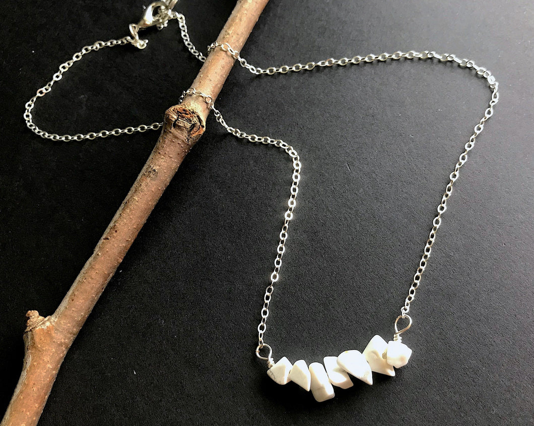 White Howlite Necklace