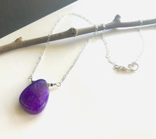 Load image into Gallery viewer, Purple Agate Necklace
