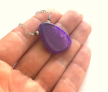 Load image into Gallery viewer, Purple Agate Necklace
