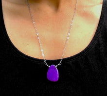 Load image into Gallery viewer, Purple Agate Necklace
