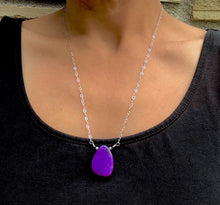 Load image into Gallery viewer, Purple Agate Necklace
