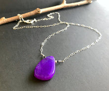 Load image into Gallery viewer, Purple Agate Necklace
