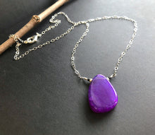 Load image into Gallery viewer, Purple Agate Necklace
