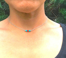 Load image into Gallery viewer, Tiny Turquoise Choker
