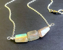 Load image into Gallery viewer, Labradorite and Silver Necklace
