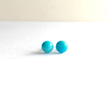 Load image into Gallery viewer, Tiny Turquoise Studs
