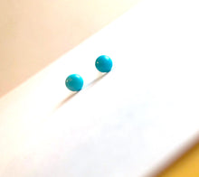 Load image into Gallery viewer, Tiny Turquoise Studs
