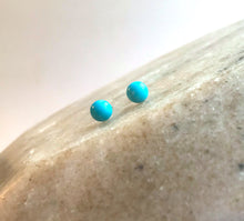 Load image into Gallery viewer, Tiny Turquoise Studs
