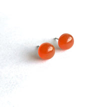 Load image into Gallery viewer, Orange Carnelian Studs
