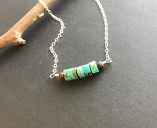 Load image into Gallery viewer, Turquoise with Wood, Boho Necklaces
