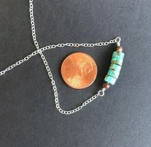 Load image into Gallery viewer, Turquoise with Wood, Boho Necklaces
