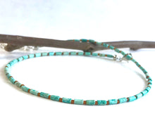 Load image into Gallery viewer, Turquoise Beaded Choker
