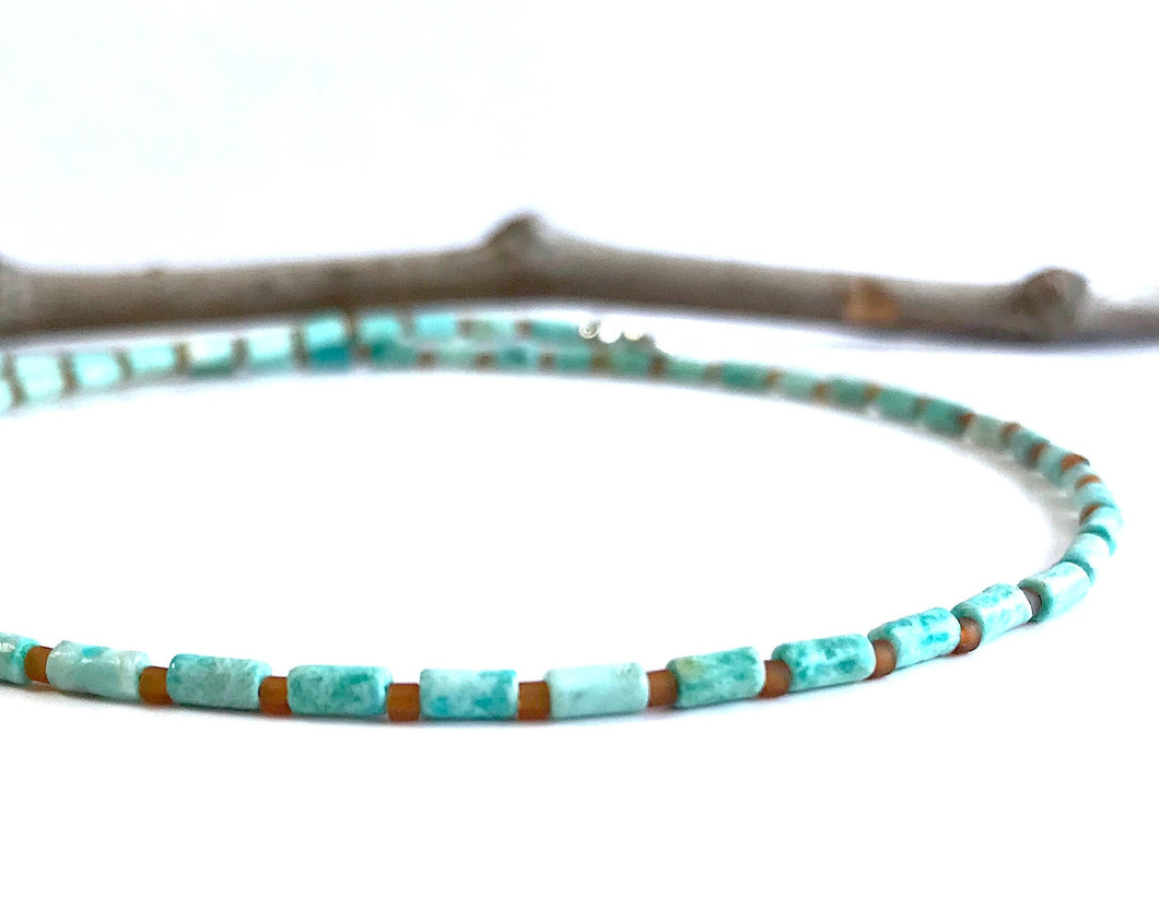 Turquoise Beaded Choker