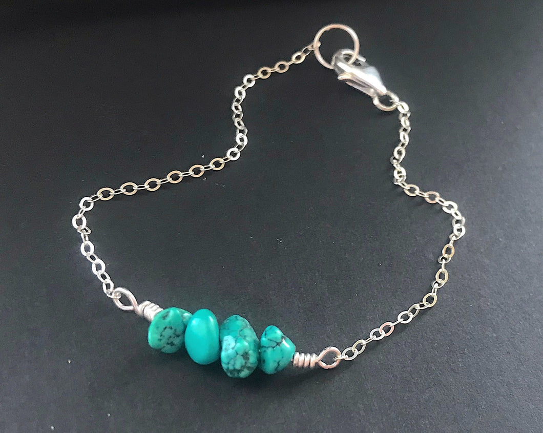 Turquoise Nugget Bracelet