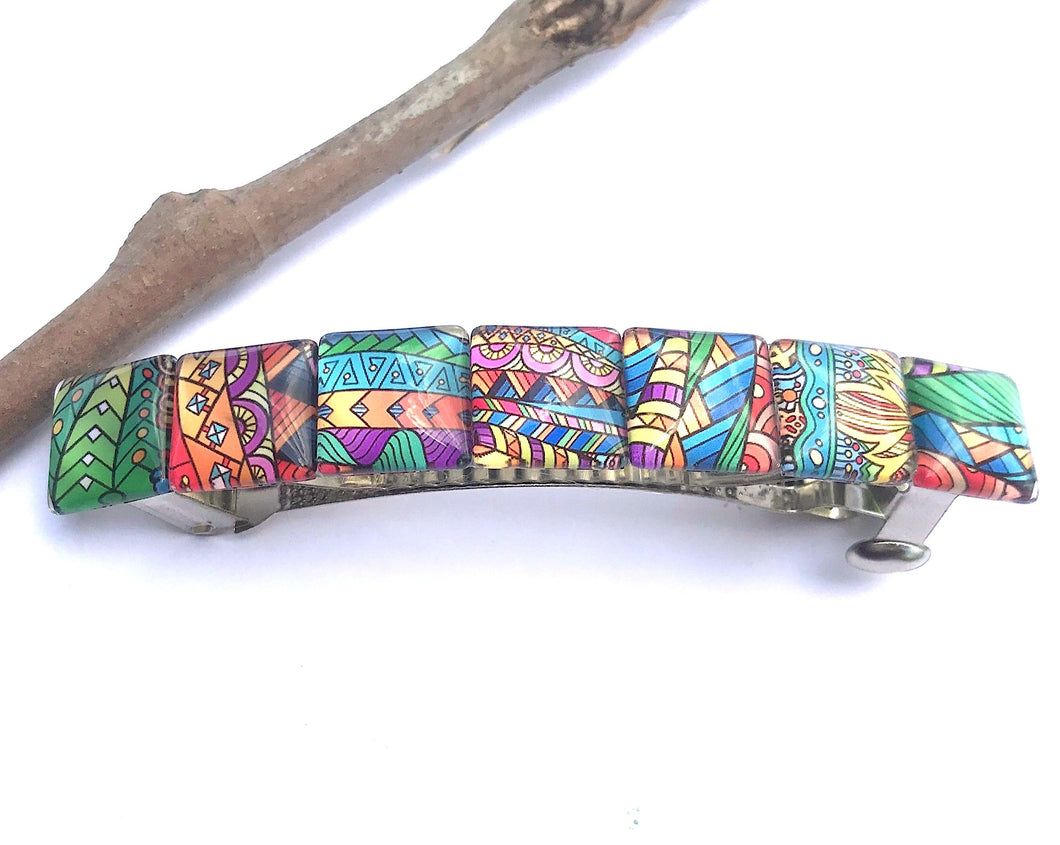 Colorful Glass Barrette