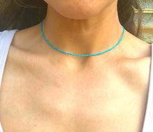 Load image into Gallery viewer, Super Tiny Turquoise Choker
