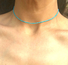 Load image into Gallery viewer, Super Tiny Turquoise Choker
