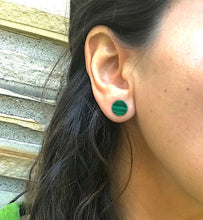 Load image into Gallery viewer, Malachite Stone Earrings
